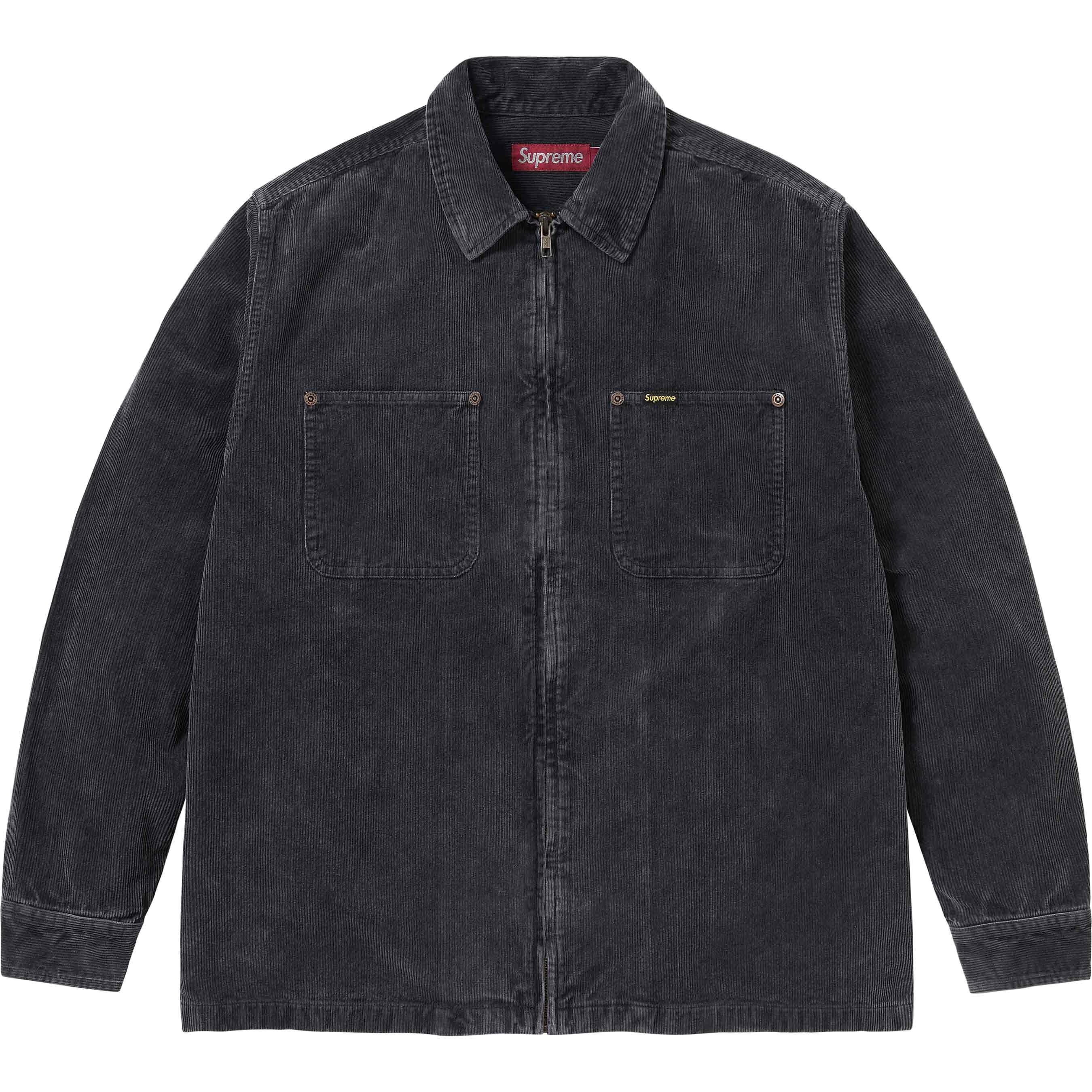 Washed Corduroy Zip Up Shirt view 8